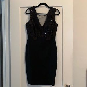 Gorgeous black sequin bodycon dress